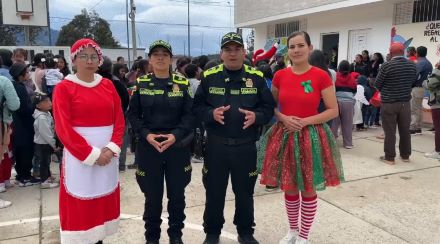 Policía Nacional lleva el "Taller de Santa" a la vereda Morasurco Con juegos, música y mensajes de prevención, la Policía promueve una navidad segura
