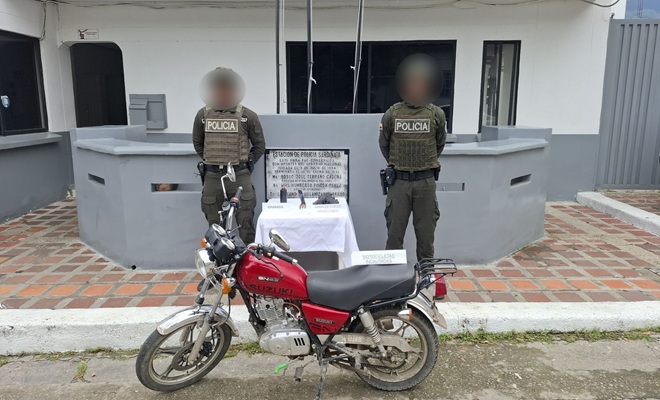 Foto de la moto recuperada