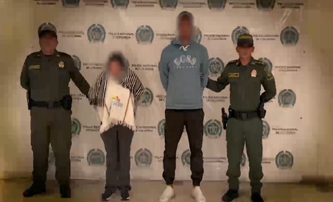 dos policías y dos capturados en el centro 