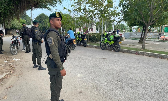 Funcionarios del Grupo de Operaciones Especiales en actividades de prevención  