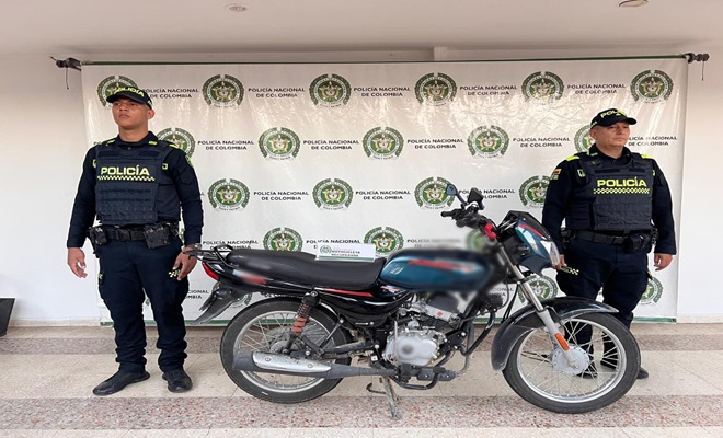 Policia Nacional continua dando importantes resultados  Policía Nacional recupera motocicleta hurtada