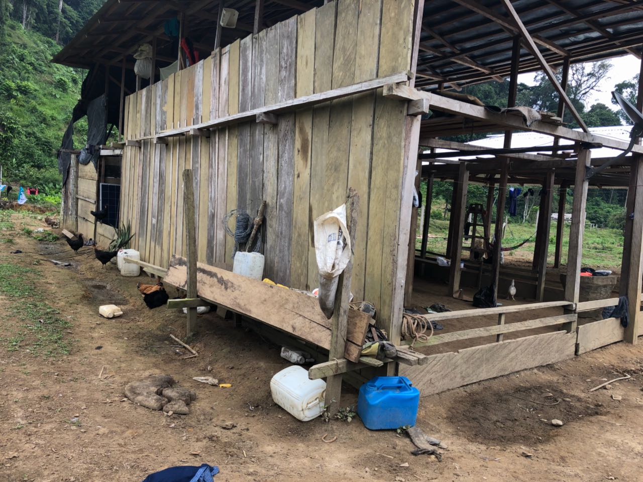 Fotografía del rancho del cabecilla del clan del golfo el indio