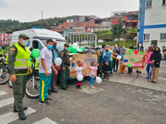 La Policía en Manizales celebró el día de la familia