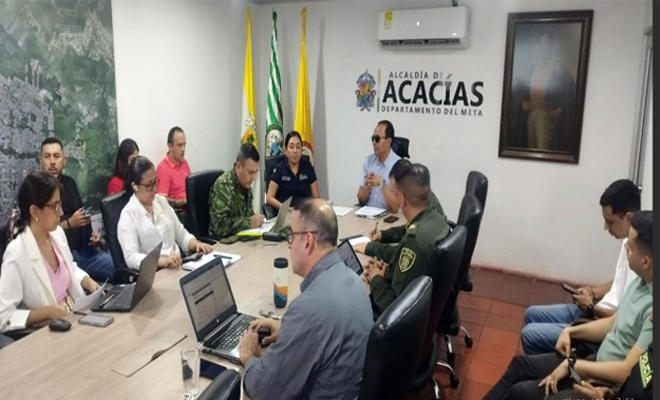 Comité de orden público en Acacías
