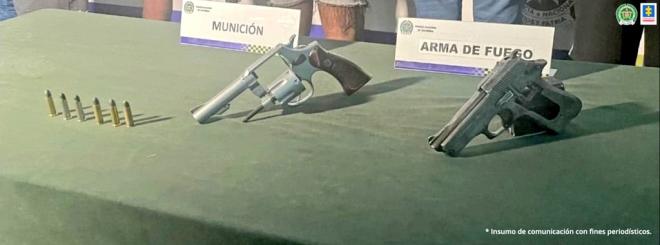 Armas incautadas