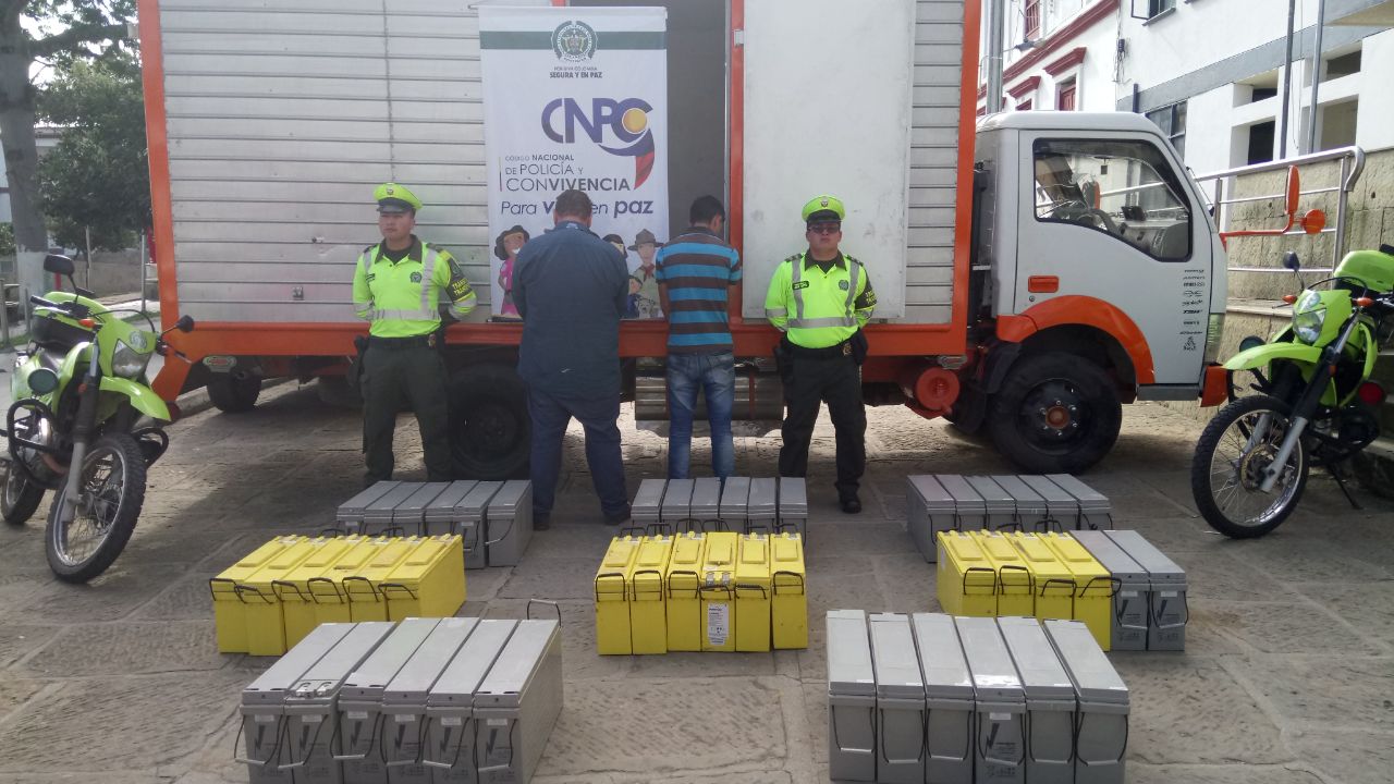 Baterías recuperadas en Boyacá Baterías recuperadas en Boyacá