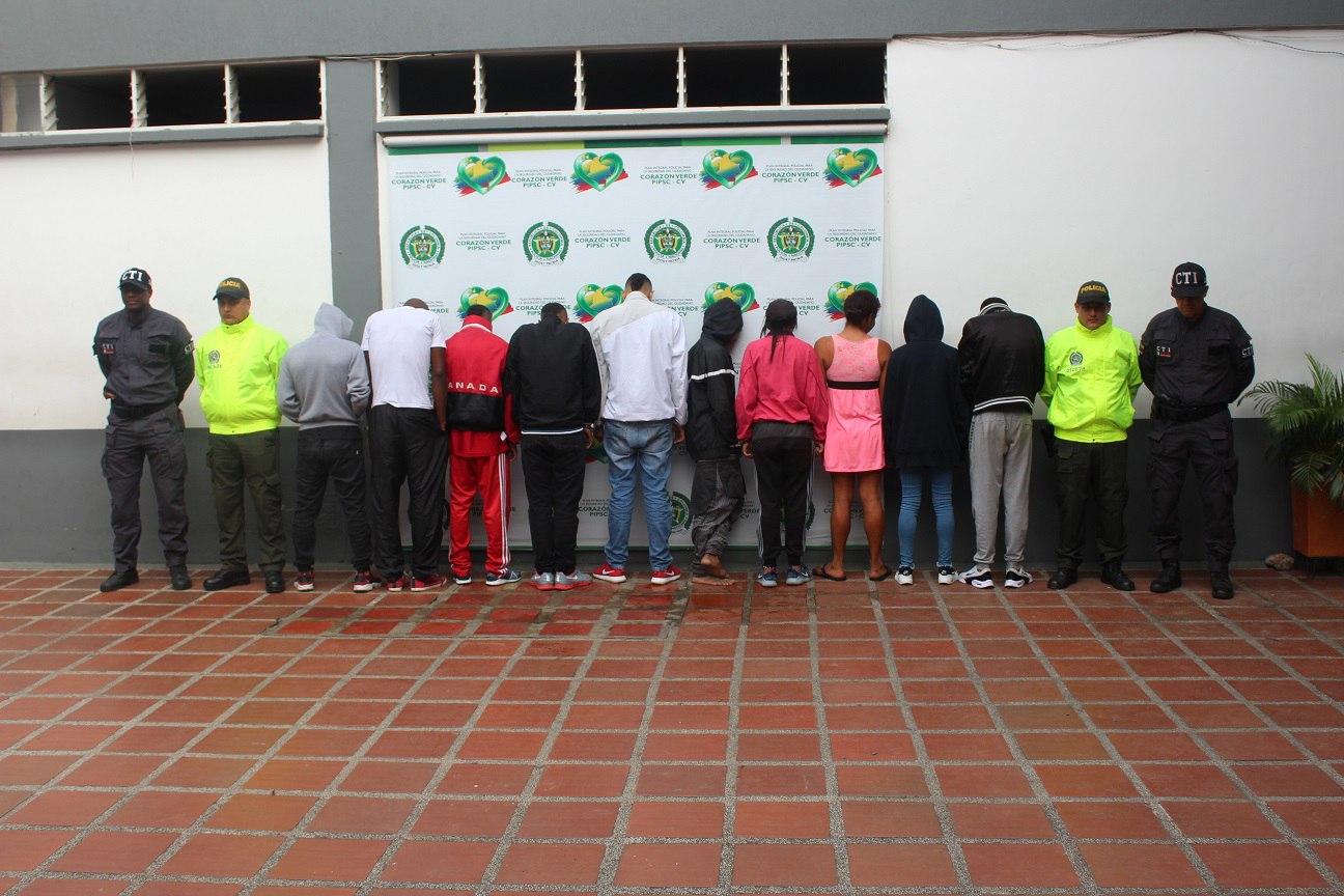 Capturadas 15 personas presuntas integrantes de "los san pedro" y "los de villa" En Cali policía trabaja por la seguridad ciudadana