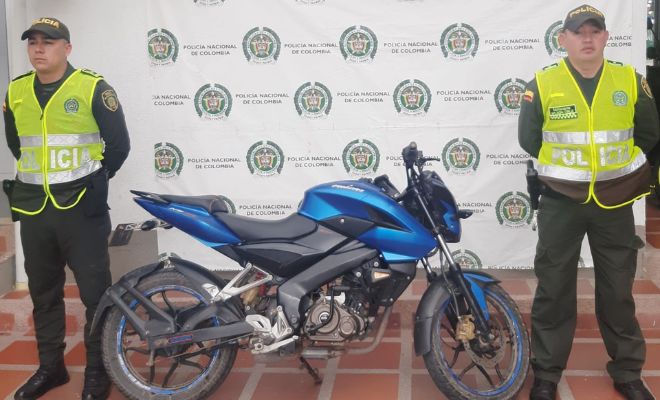 Logramos la recuperación de una motocicleta recuperamos una motocicleta en el municipio de chachagui