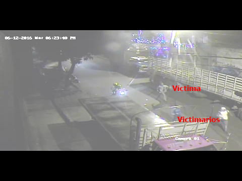 Imagen de cámara de seguridad de persona asesinada en Medellín