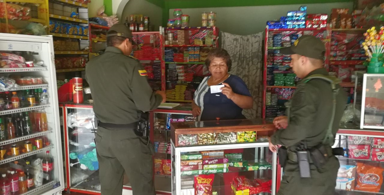Adelantamos campañas contra el hurto a comercio en el Huila municipio Guadalupe