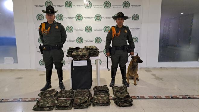 Camuflados incautados  Camuflados incautados