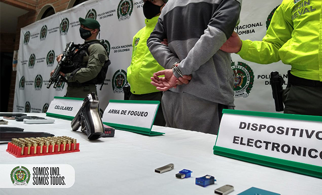 Capturado integrante del crimen organizado en el Valle de Aburrá