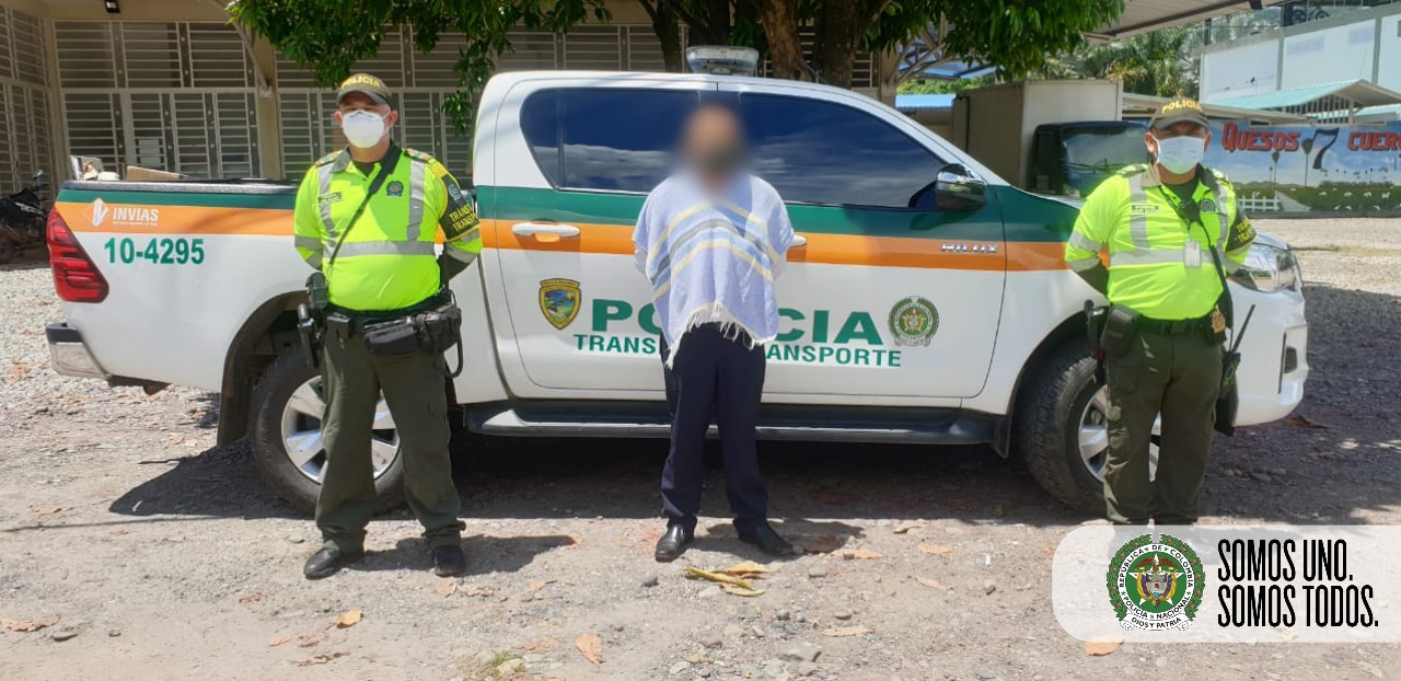 Captura en los ejes viales del Departamento del Meta por el delito de Cohecho 