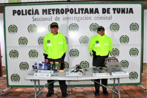 En tiempo récord, policía captura a delincuentes dedicados al hurto en Tunja En tiempo récord, policía captura a delincuentes dedicados al hurto en Tunja