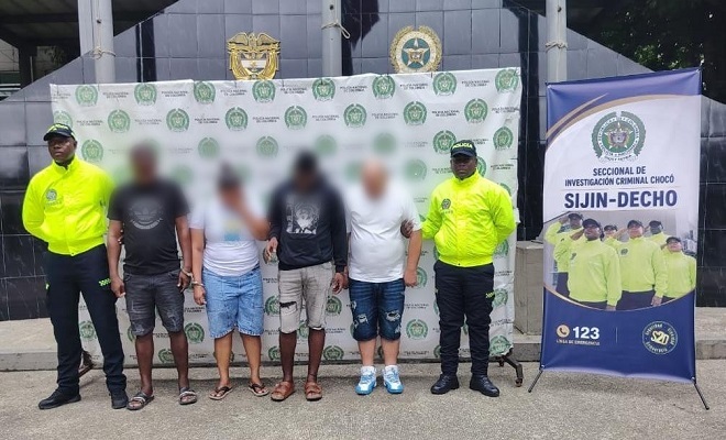 Golpe a estructura criminal vinculada al microtr&aacute;fico en Quibd&oacute; deja seis capturados