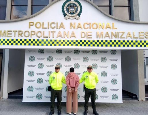 En Manizales una mujer fue capturada por el delito de extorsión agravada Capturada por orden judicial una mujer en Manizales