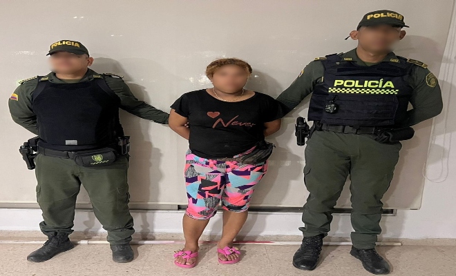 Capturada en Turbana  Capturada en Turbana