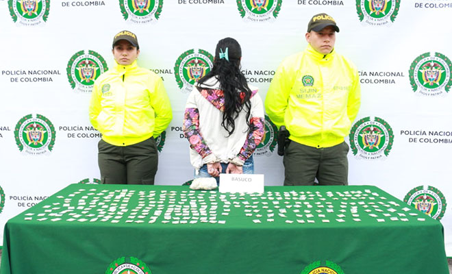 lucha frontal contra el tráfico en pequeñas cantidades  capturada con estupefacientes