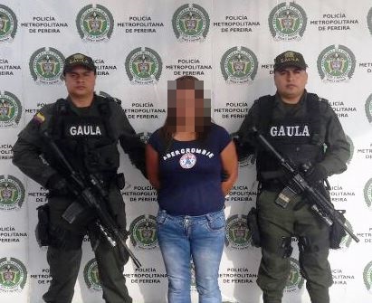 Capturada ciudadana por el delito de extorsión consumada y agravada