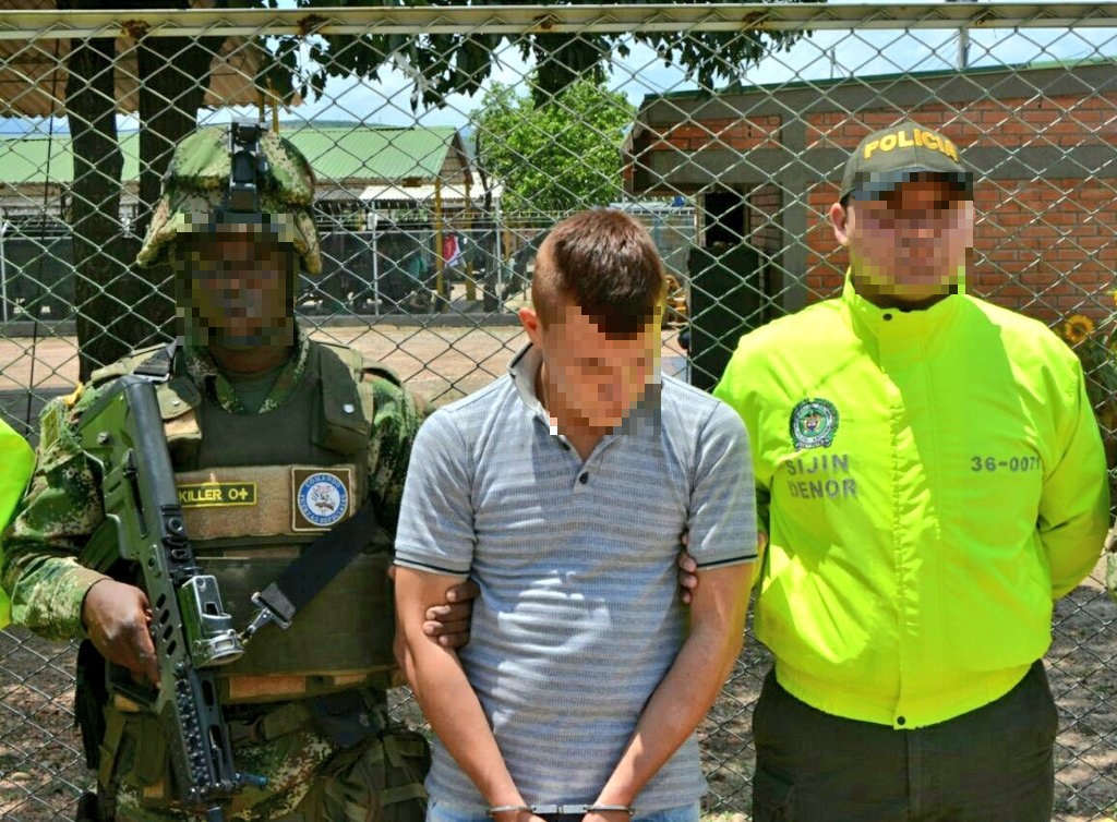 Capturamos a “zanahoria” presunto cabecilla de los “pelusos” en El Tarra