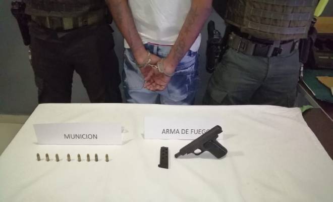 Capturamos a “El Gato” con un arma de fuego antigua de la primera guerra mundial.