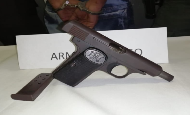 Capturamos a “El Gato” con un arma de fuego antigua de la primera guerra mundial.