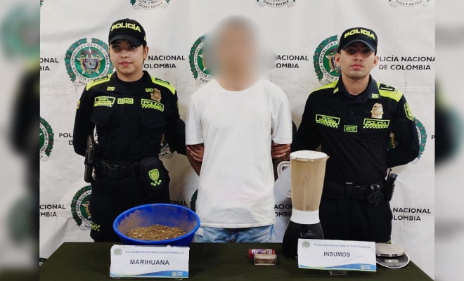 Dos polic&iacute;as y un capturado por estupefacientes