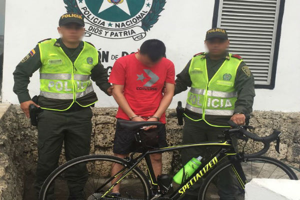 Información ciudadana permitió capturar a presunto ladrón Capturado-por-hurto-de-bicicleta