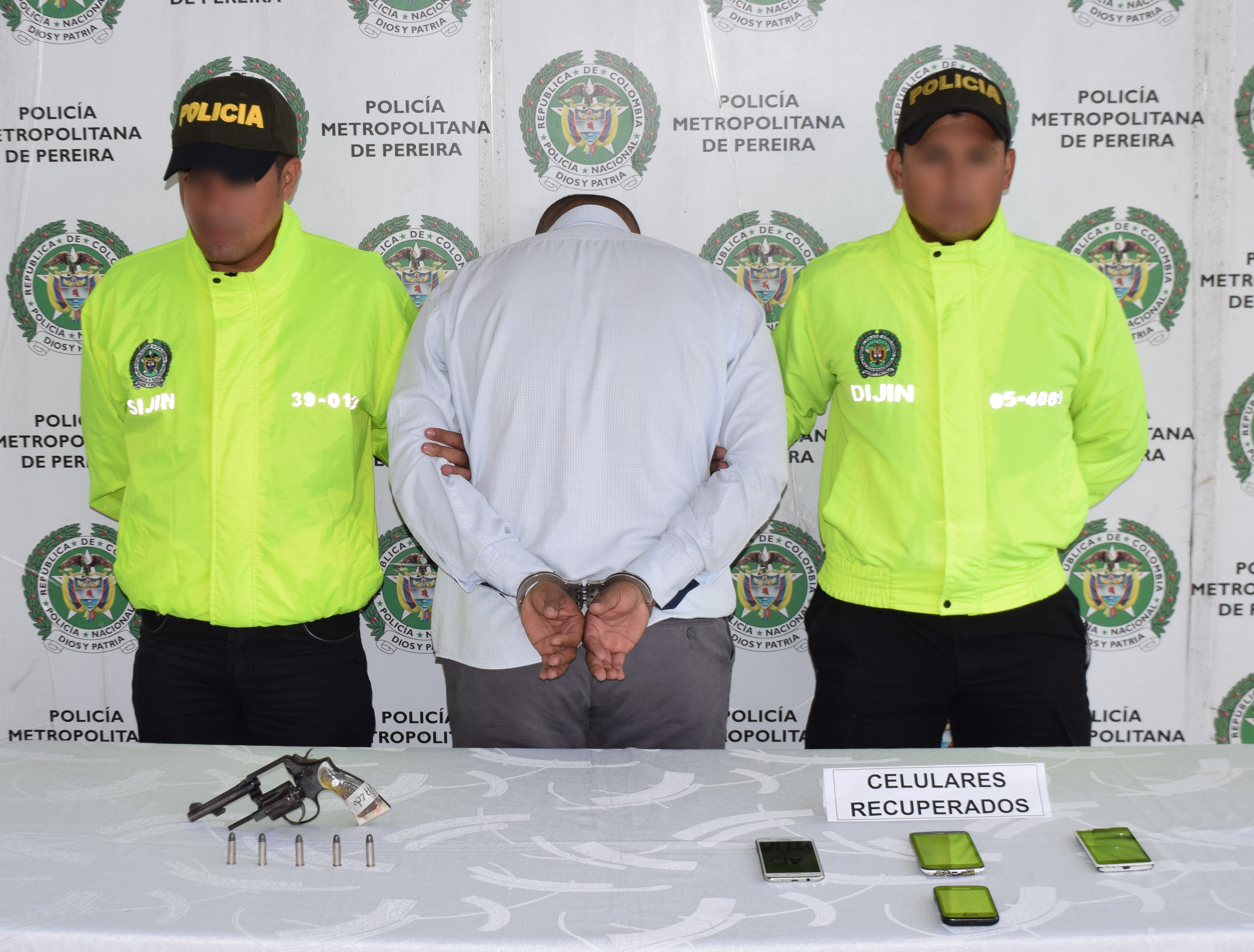 La Policía Nacional capturó a una persona con un arma de fuego ilegal