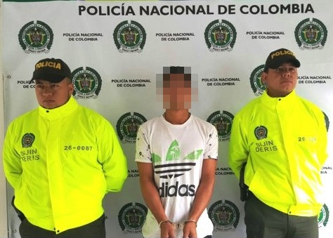 el hecho se presentó en el año 2015 capturado con notificación azul de Interpol