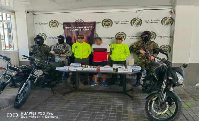 En Melgar fue capturado en flagrancia alias ‘Caliche’ permitiendo la incautación de varios elementos