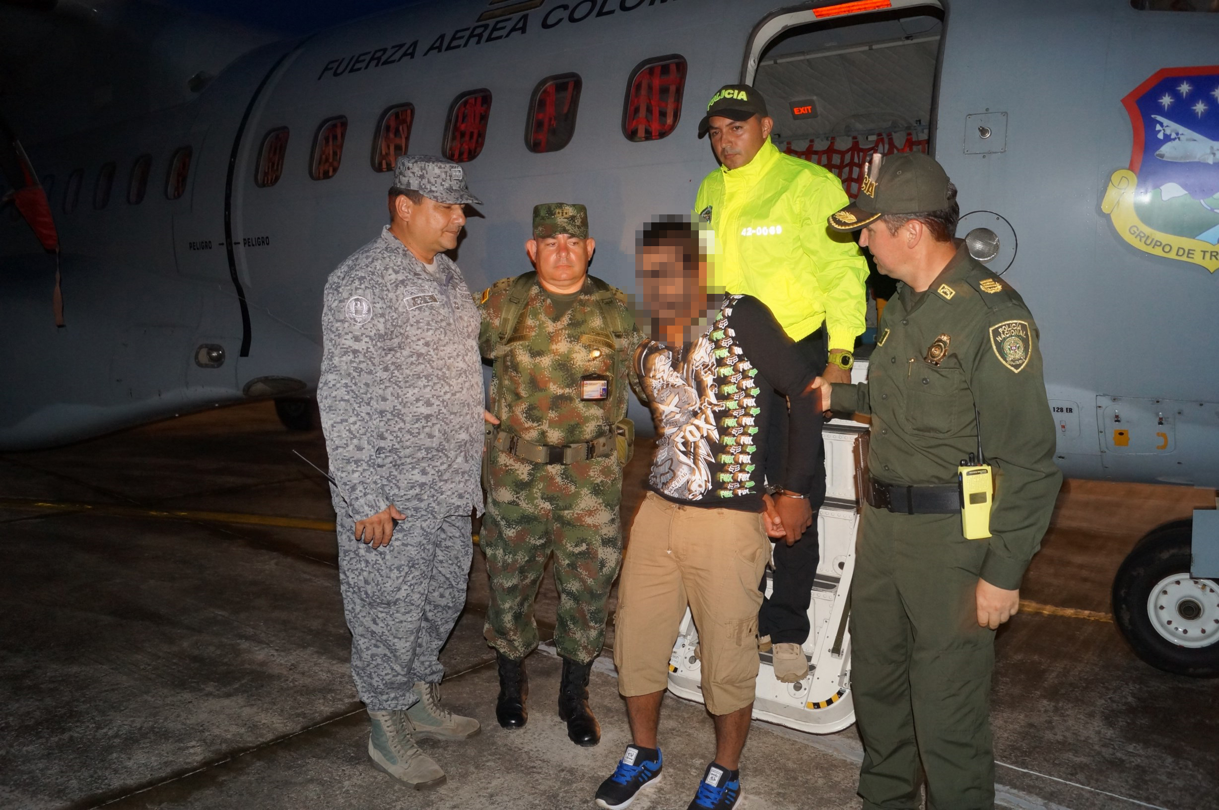 Acción conjunta permitió el traslado del individuo para su judicialización 