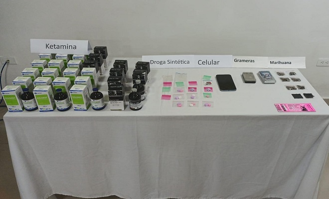 Incautación de droga sintética 