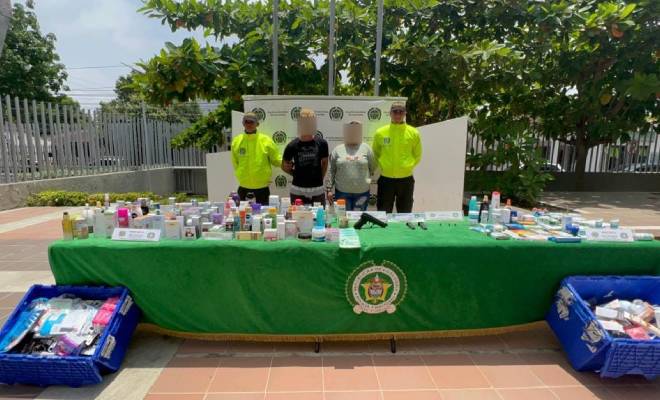 Tenían una droguería en su casa, con insumos hurtados de una reconocida farmacia y tienda de mercado mixto