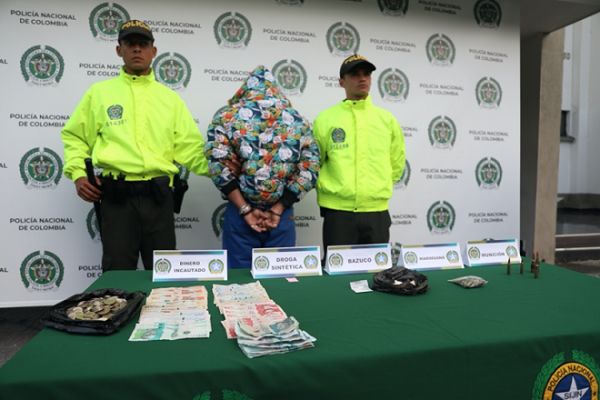 Capturado en flagrancia por tráfico de estupefacientes