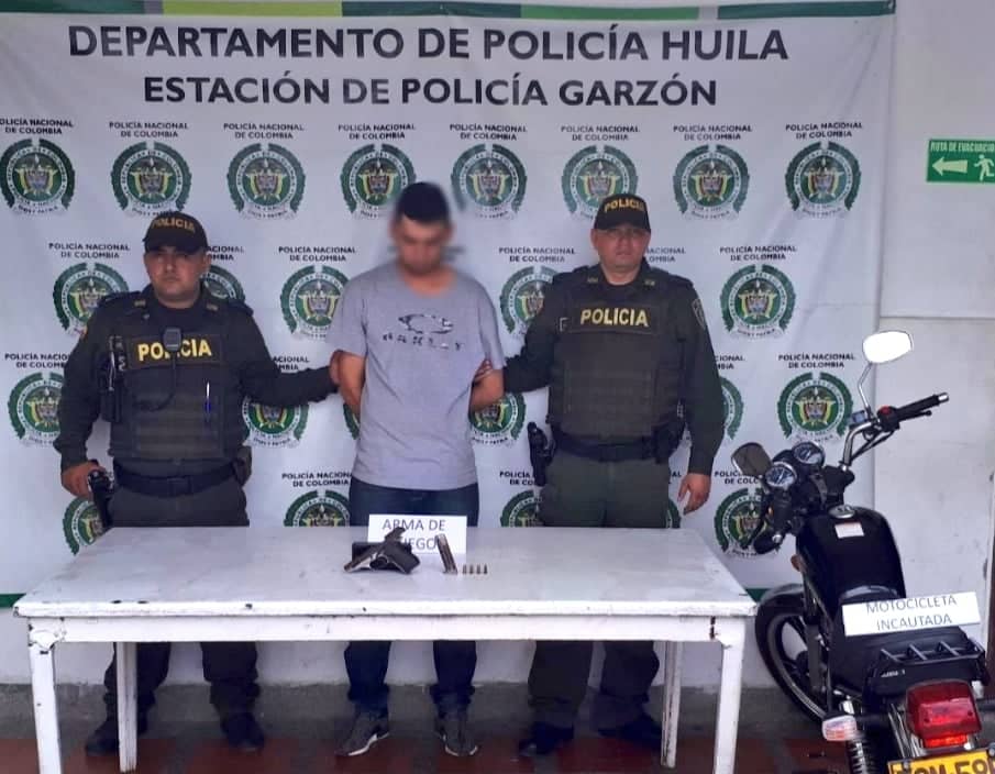 Capturado por amenazar a otro hombre con un arma de fuego en Garzón Huila  capturado_en_garzon_huila