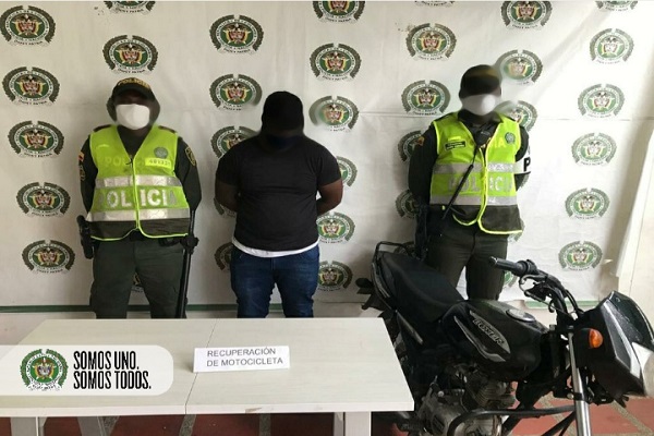 Capturado por el delito de receptación Capturado por el delito de receptación