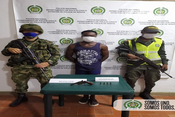 Avanzamos en la consolidación de acciones contra la delincuencia en el Chocó capturado-sujeto-por-el-delito-de-tráfico-fabricación-o-porte-de-armas-de-fuego-o-municiones