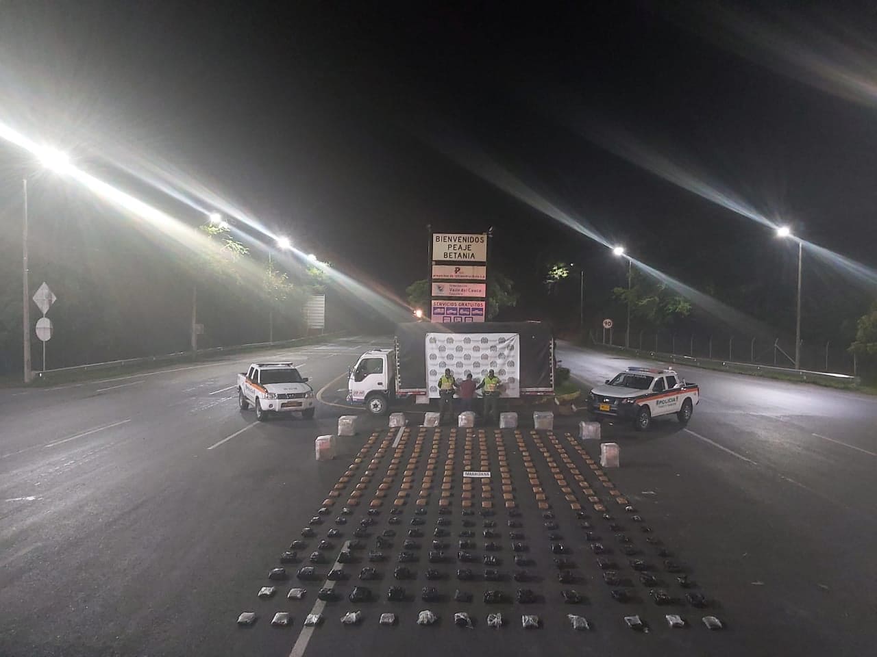 La pericia de uniformados permitió el hallazgo de 700 kilos de marihuana Captura de una persona por tráfico de estupefacientes