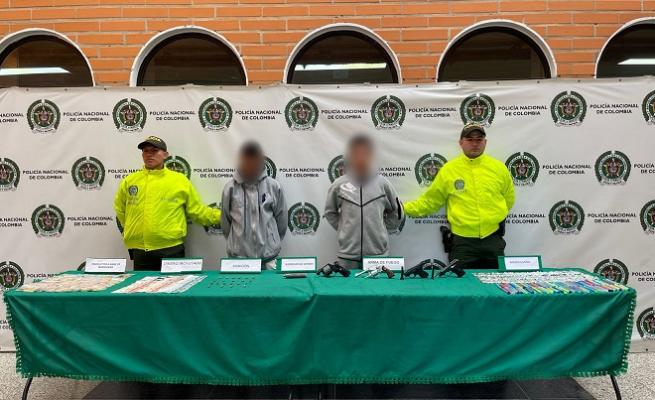 Capturados con armas y drogas 