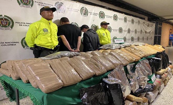 Incautados 34 kilogramos de marihuana