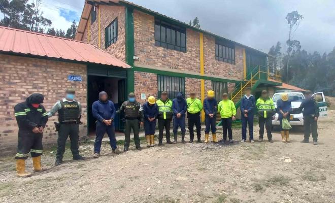 Capturados por minería ilegal  Capturados por minería ilegal
