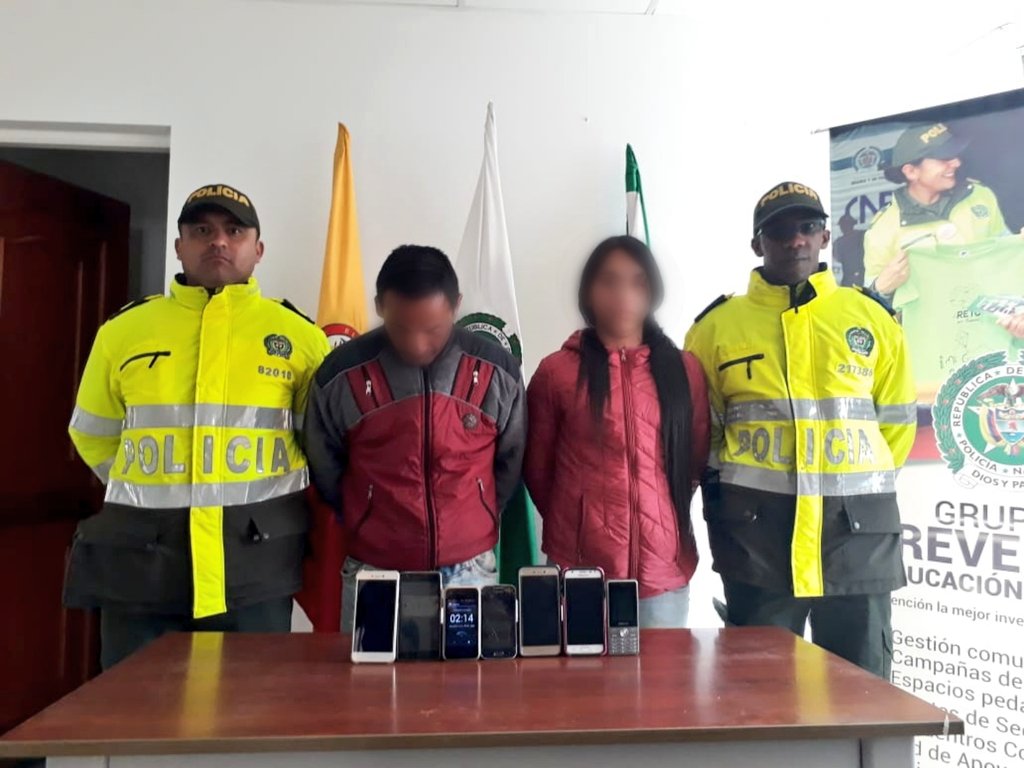 Capturados con celulares hurtados en fiestas de Sutamarchán  Capturados con celulares hurtados en fiestas de Sutamarchán