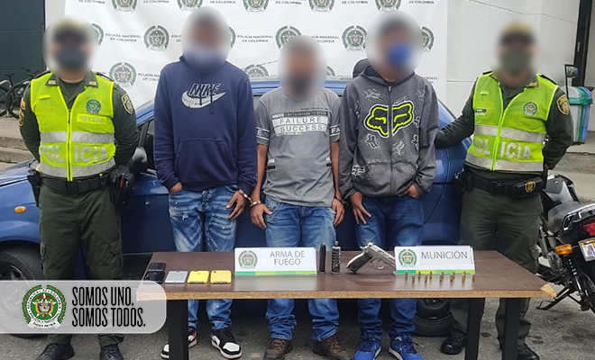 capturados por hurto en Itagüí