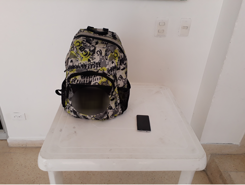 Bolso y celular recuperados después de un hurto en Medellín