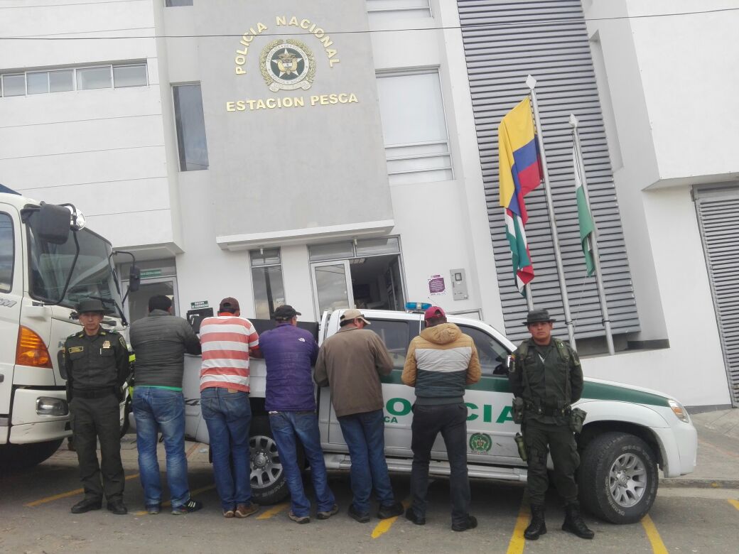 Capturados por minería ilegal en Boyacá Capturados por minería ilegal en Boyacá