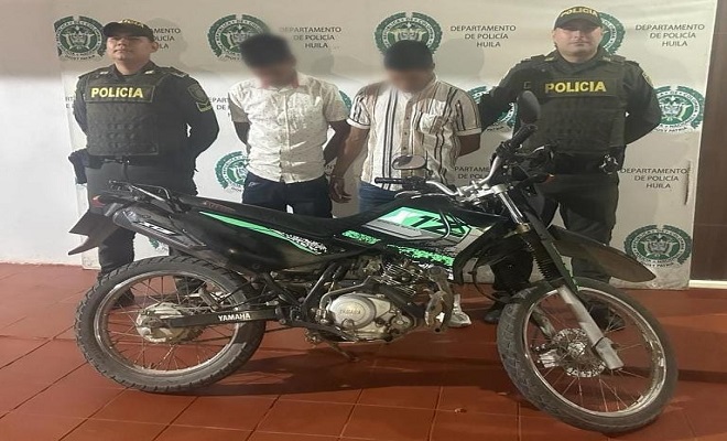 Capturados por receptación  capturados con moto hurtada