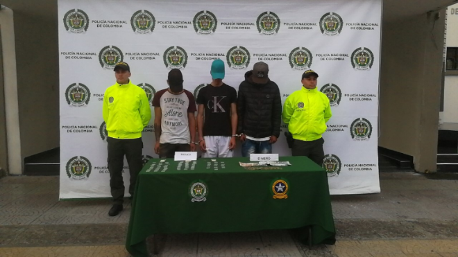 capturados en Manizales capturados con estupefaciente