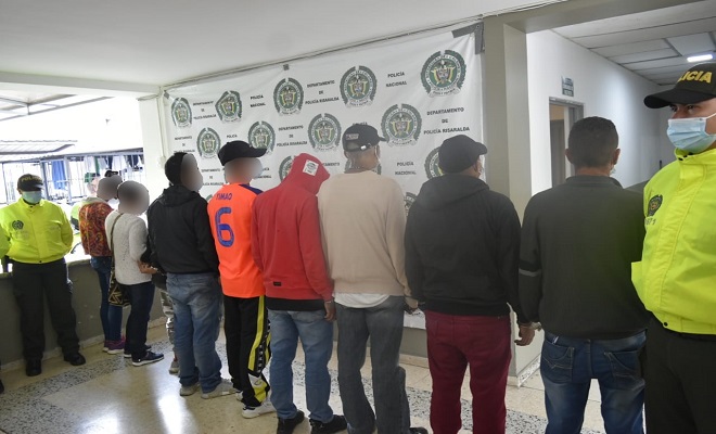 Capturadas nueve personas en el municipio de Santuario en operación “Neptuno” 9 Capturas