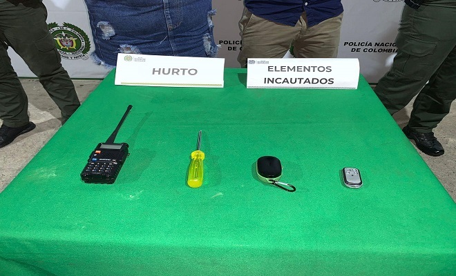 Elementos incautados 